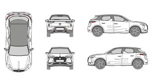 DS 3 Crossback 2018 Vehicle Template