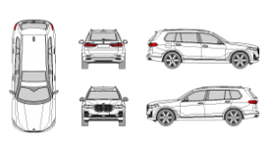 Vehicle Template BMW X7 2019