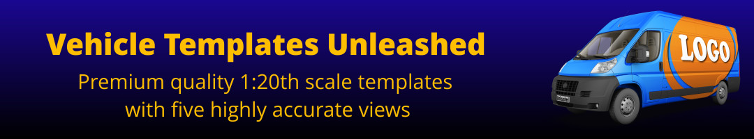 Premium Quality 1:20th Scale Templates With Five Highly Accurate Views