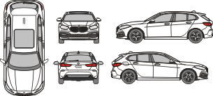 BMW 1er 2019 Vehicle Template