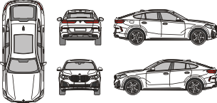 BMW X6 2019 vehicle template