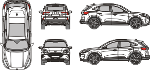 FORD Kuga 2019 vehicle template