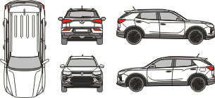 SSANGYONG Korando 2020 vehicle template