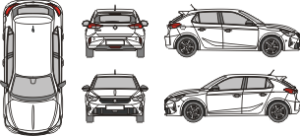 OPEL Corsa 2019 Vehicle Template