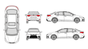 TOYOTA Corolla 2018 Vehicle Template