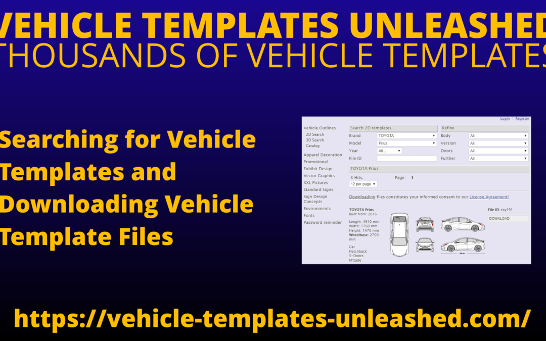 Searching for Vehicle Templates and Downloading Vehicle Template Files