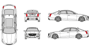 CADILLAC CTS 2013 Vehicle Template