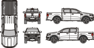 FORD Ranger 2020 vehicle template