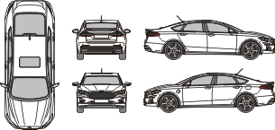 FORD Fusion 2020 Vehicle Template
