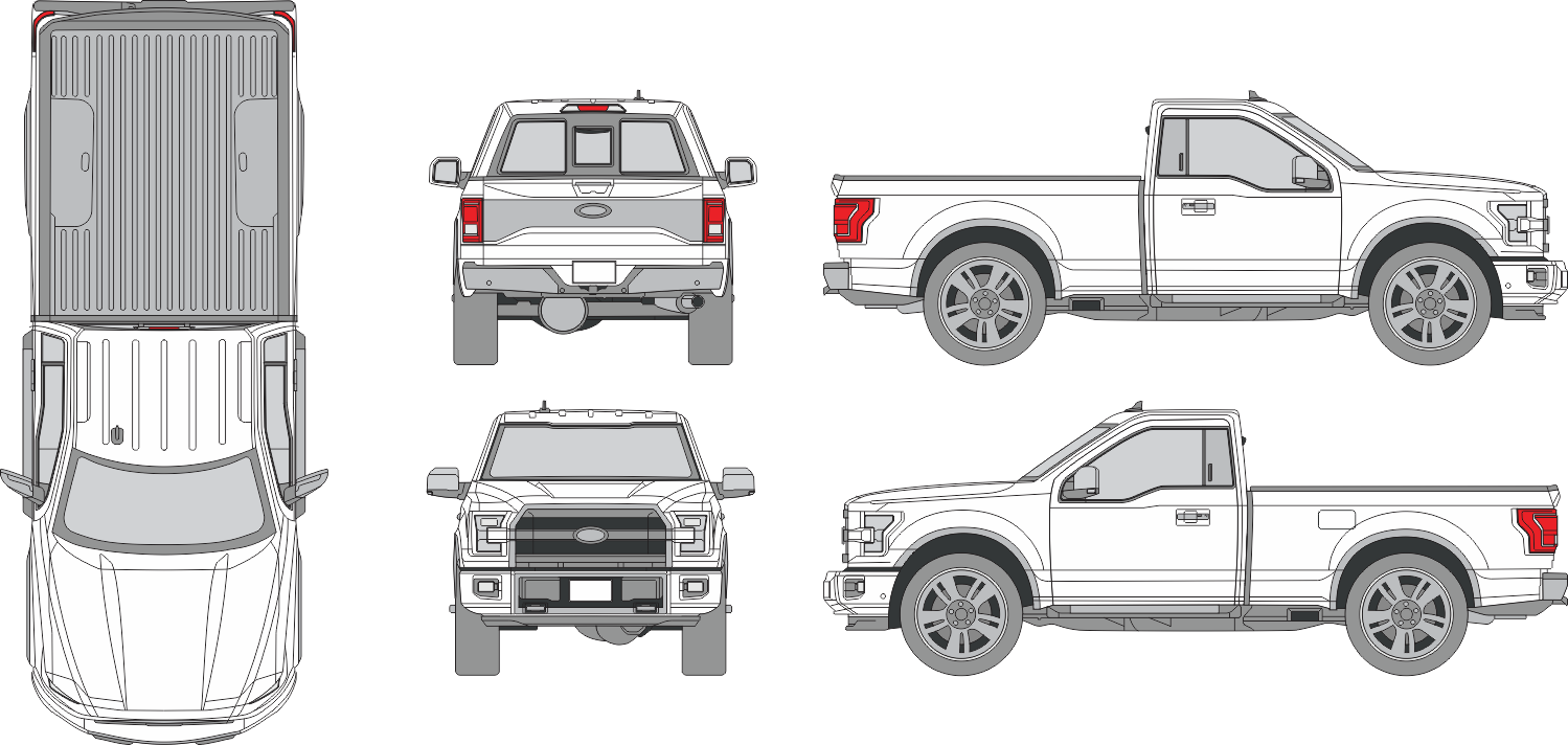 Ford F-150 Raptor 2019 Vehicle Template