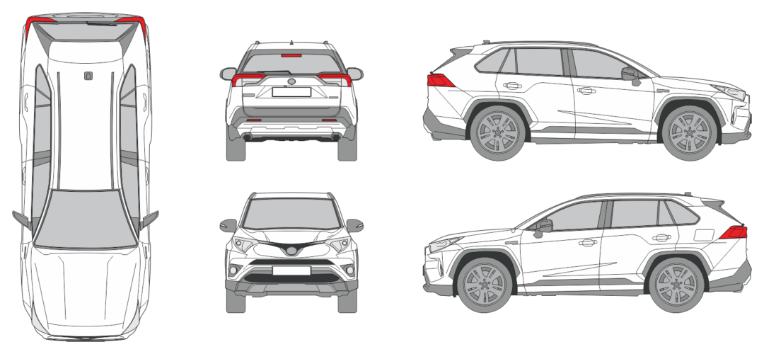 Toyotal RAV4 2018 Vehicle Template