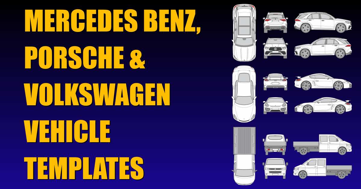Mercedes Benz Porsche Volkswagen New Vehicle Templates