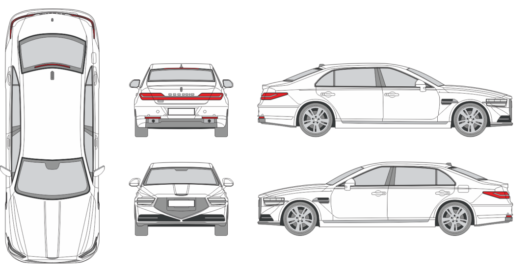 Genesis G90 2020 Vehicle Template