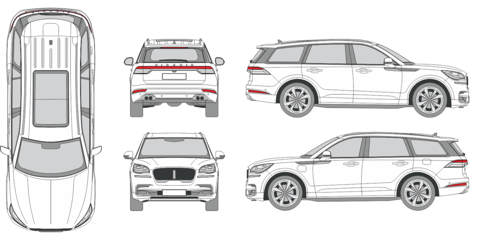 Lincoln Aviator 2019 - Vehicle Templates Unleashed