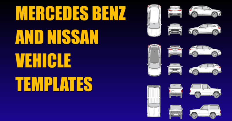 New 2021 Vehicle Templates For Nissan and Mercedes Plus a Free One