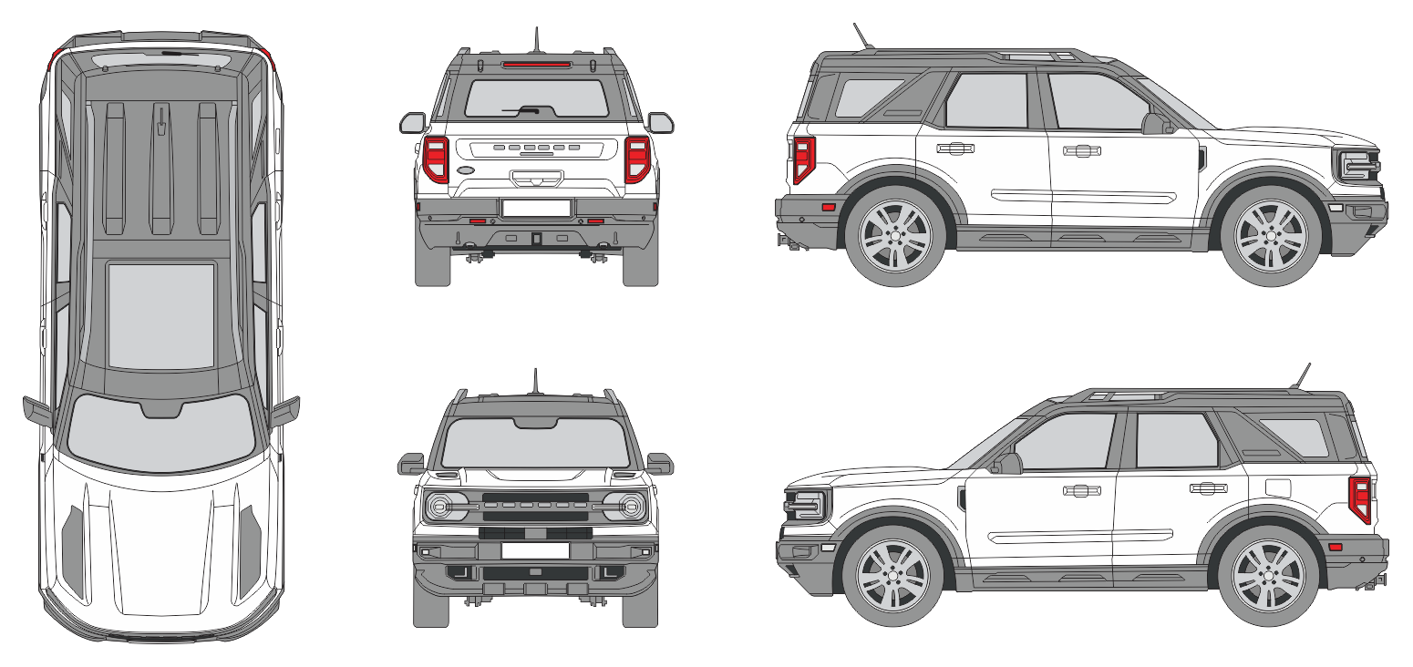 Ford Bronco Sport 2021 Vehicle Template