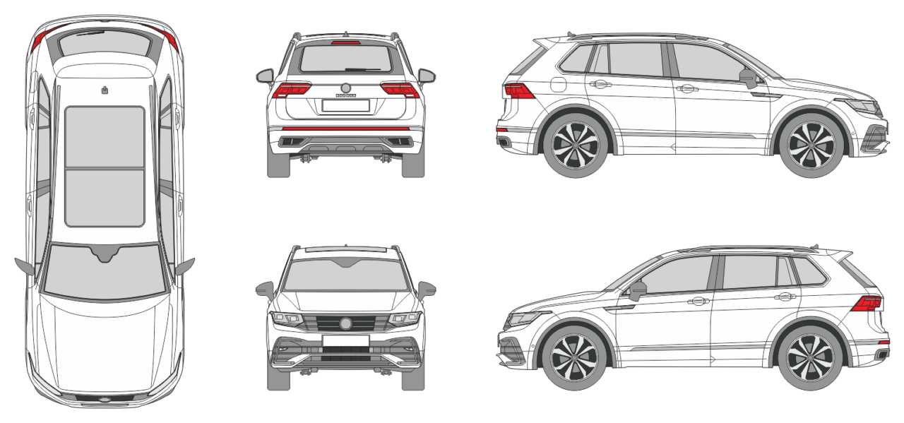 Volkswagen Tiguan 2021 - Vehicle Templates Unleashed