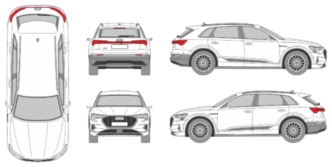 Audi e-tron 2018 Station Wagon - Vehicle Templates Unleashed