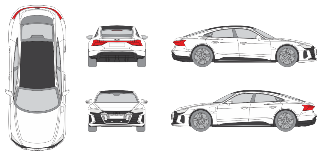 Audi e-tron GT 2020 Car Template