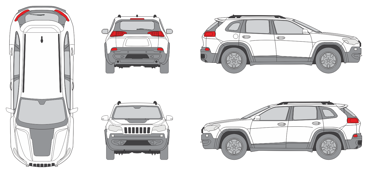 Jeep Cherokee 2019 - Vehicle Templates Unleashed