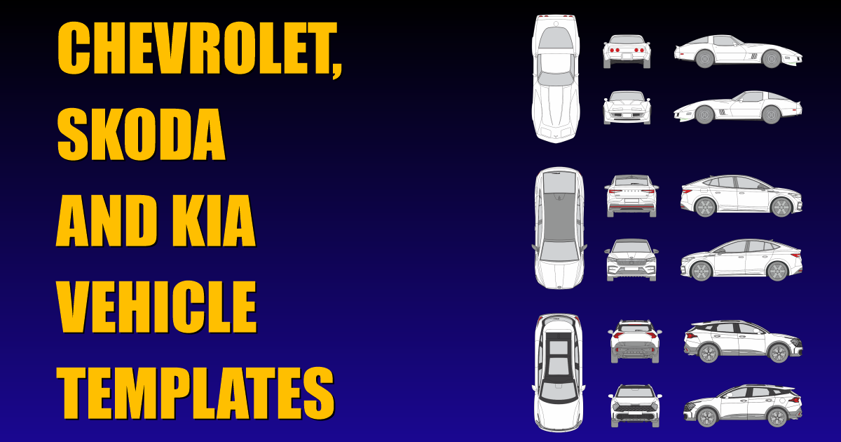 New Vehicle Templates for Chevrolet, Kia and Skoda Added