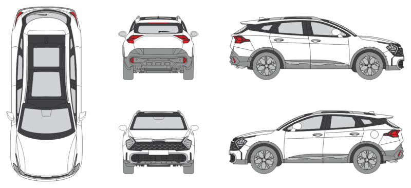 Kia Sportage 2020 SUV Template