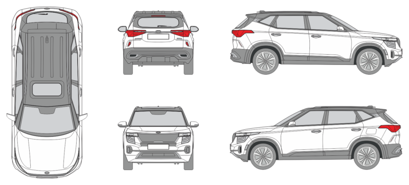 Kia Seltos 2019 SUV Template