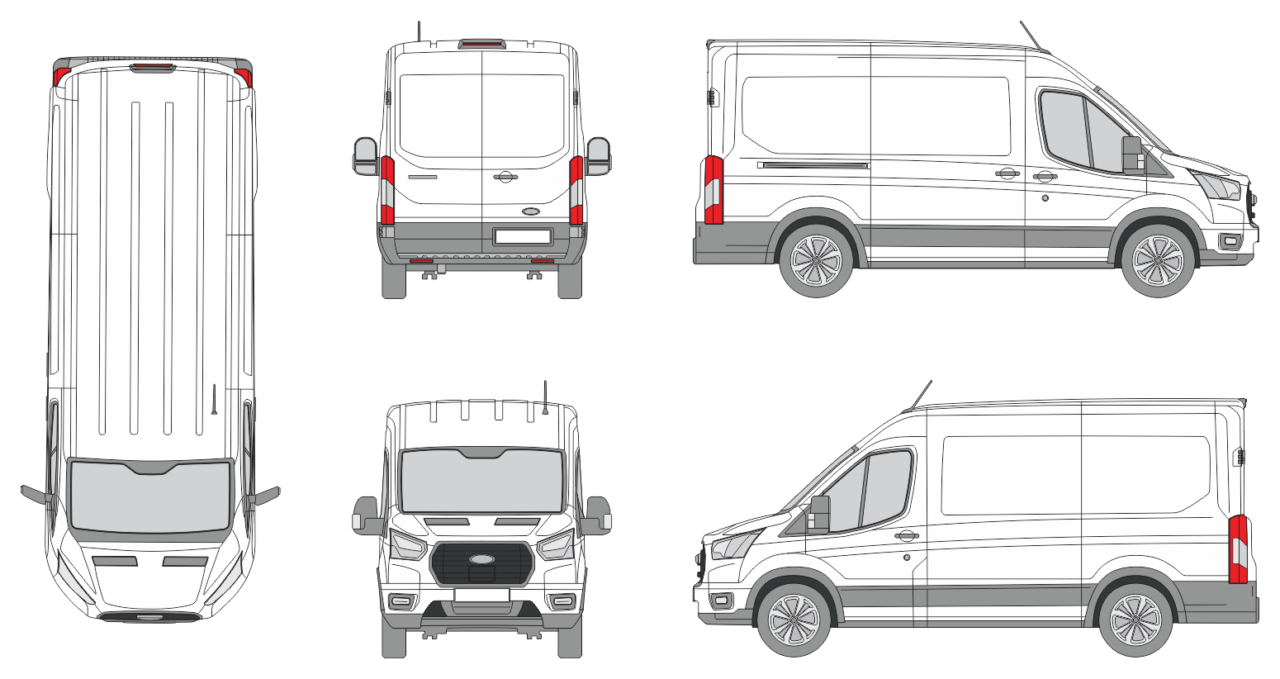 Ford Transit e 2022 - Vehicle Templates Unleashed