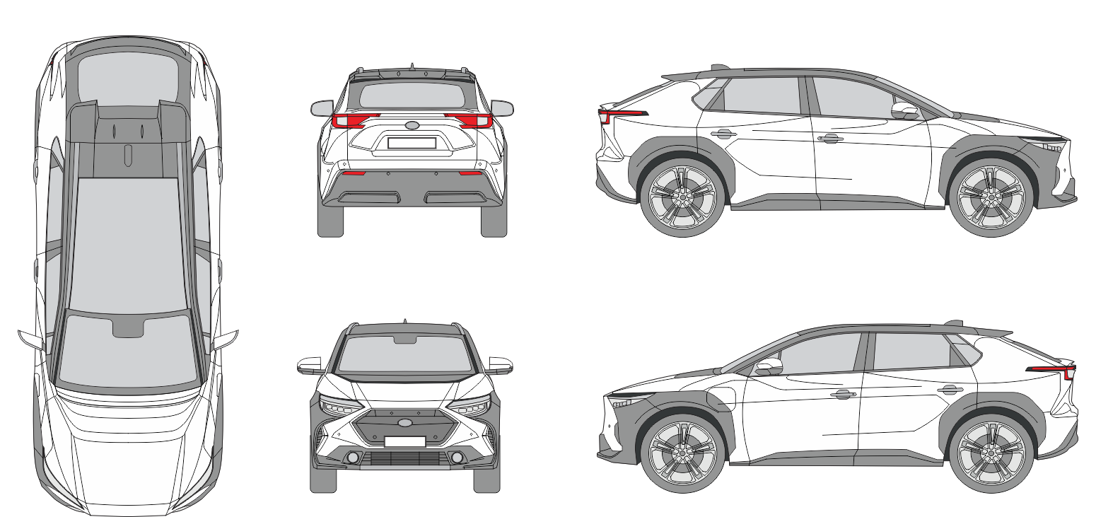 Subaru Solterra 2022 SUV Template