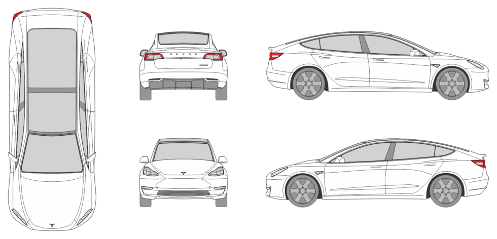 Tesla Model 3 2022 - Vehicle Templates Unleashed