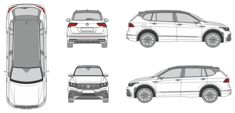 Volkswagen Tiguan Allspace 2021 SUV Template