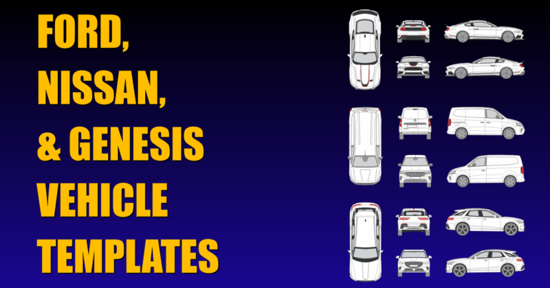 Ford, Nissan and Genesis Vehicle Templates Added