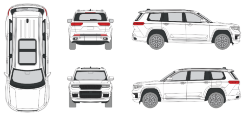 Jeep Grand Cherokee 2021 Short - Vehicle Templates Unleashed