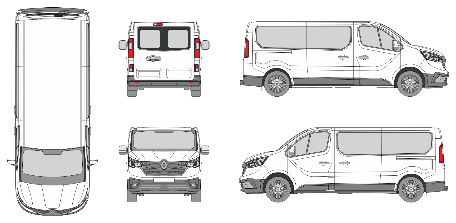Renault Trafic Minivan Med-Long 2021