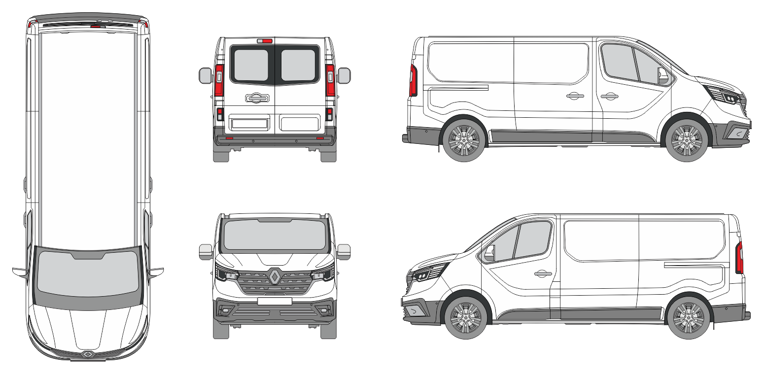 Renault Trafic Van Med-Long 2021 4-Door