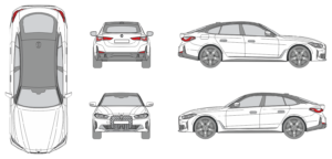 BMW I4 2021 Car Template