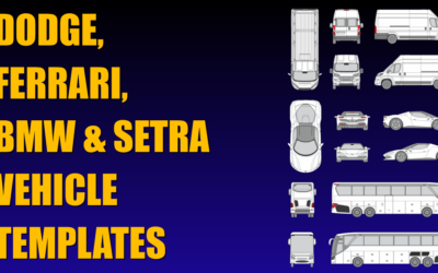 Dodge, Ferrari, BMW & Setra Vehicle Templates Added to Collection