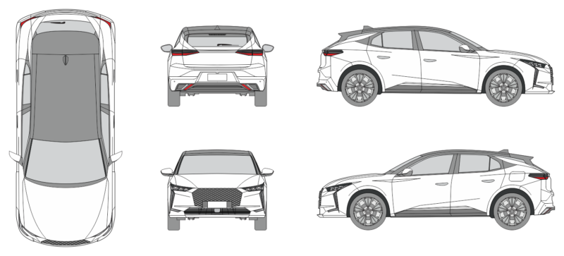 DS 4 Recharge 2021 Car Template