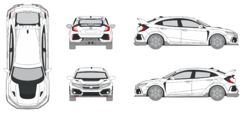 Honda Civic Type R 2017 - Vehicle Templates Unleashed