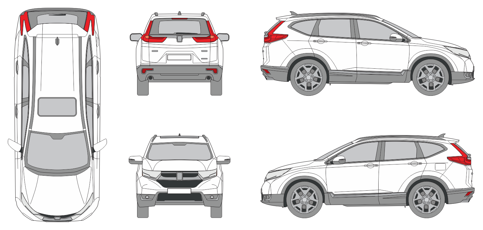 Honda CR-V 2017 SUV Template
