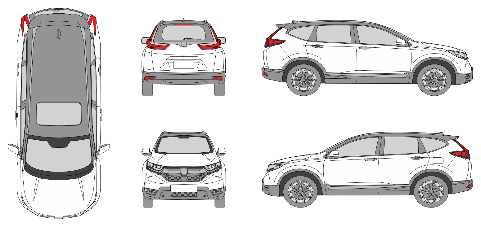 Honda CR-V 2022 SUV Template