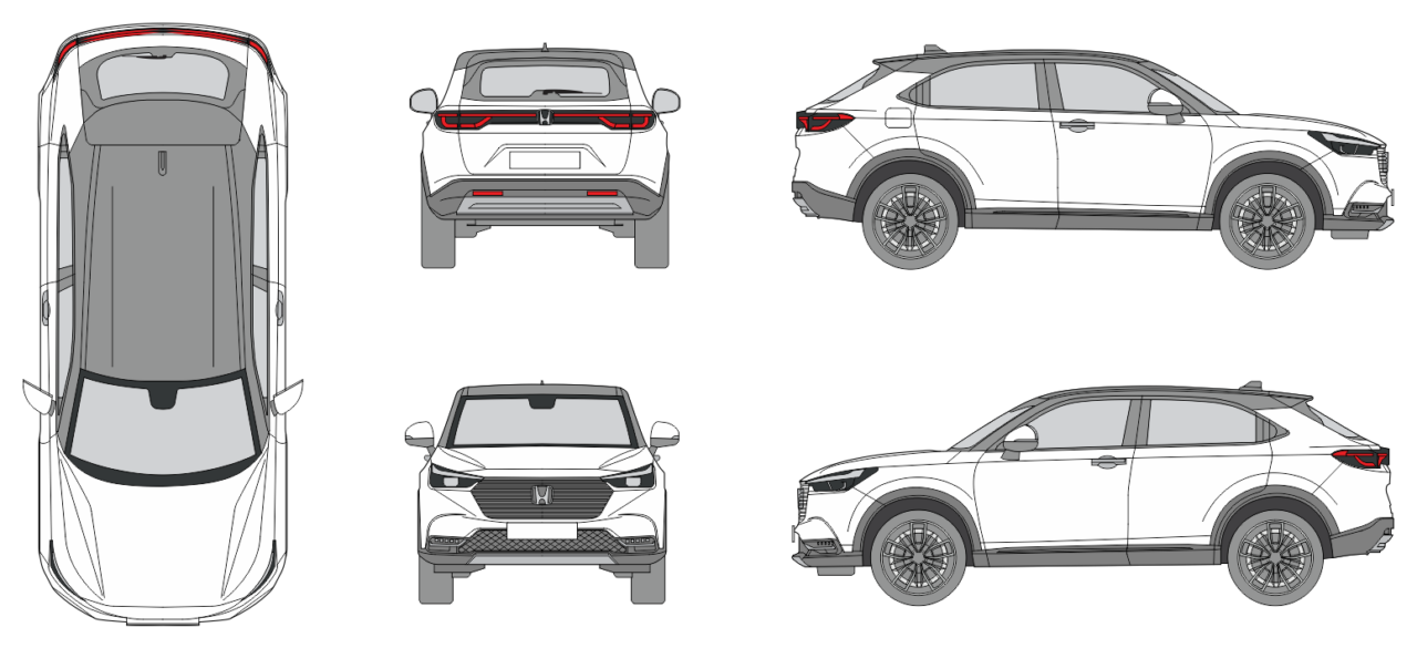 Honda HR-V 2022 - Vehicle Templates Unleashed