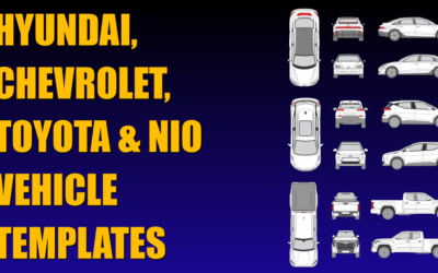 Hyundai, Chevrolet, Toyota and Nio Vehicle Templates Added to Collection