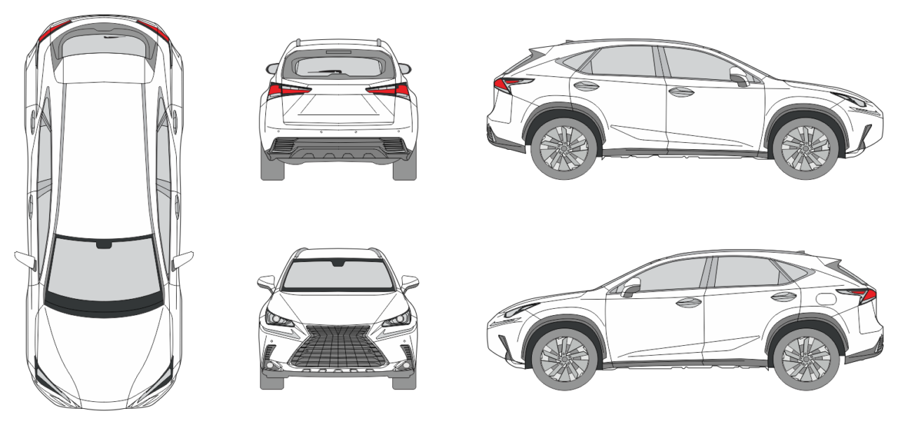 Lexus NX 450h 2021 - Vehicle Templates Unleashed