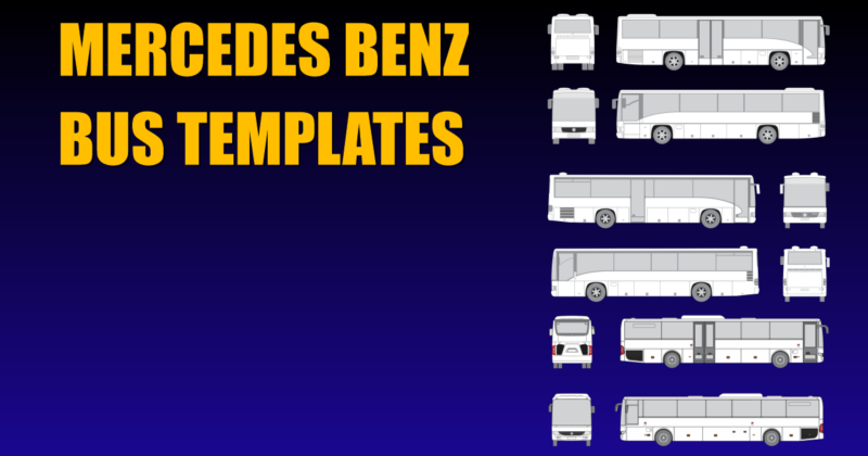 Seven Mercedes Benz Bus Templates Added to Collection