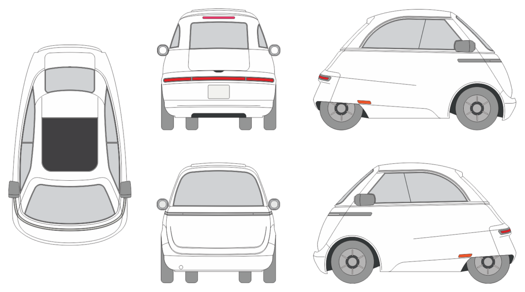 Microlino M-cro 2022 Car Template