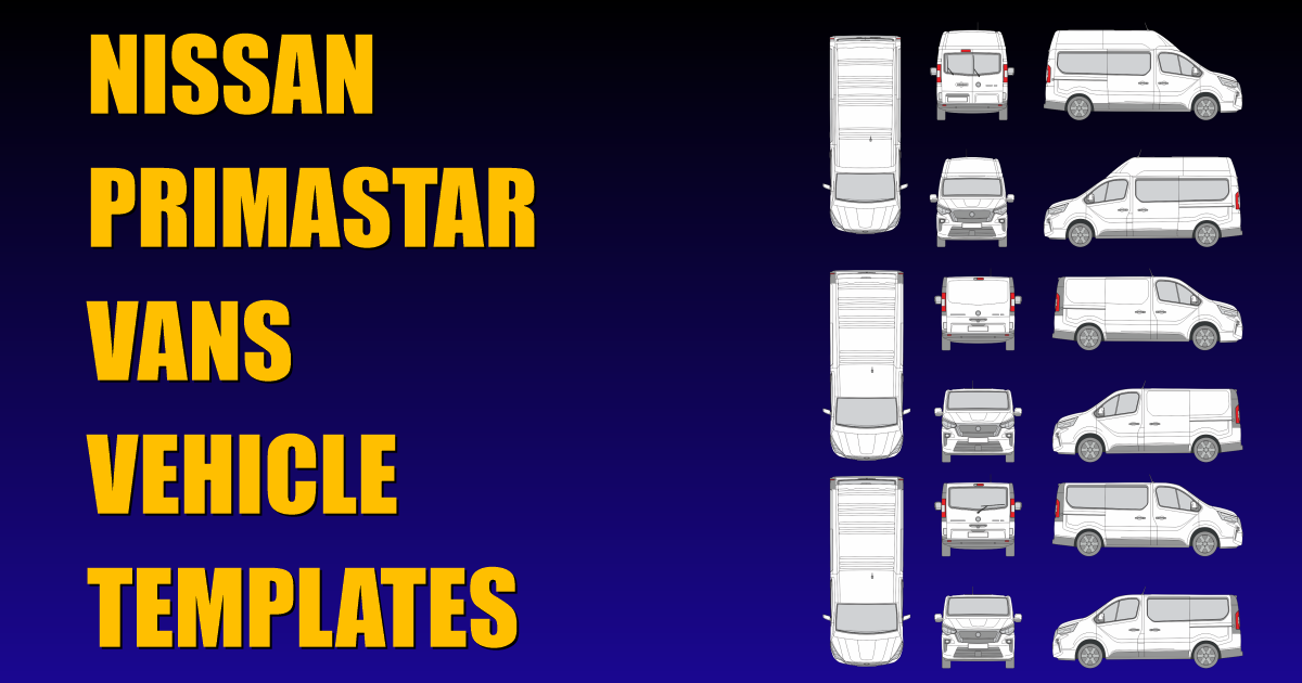 Variety of Nissan Primastar Van Templates Added to Collection