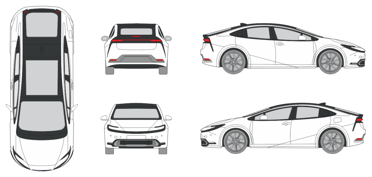 Toyota Prius 2023 - Vehicle Templates Unleashed