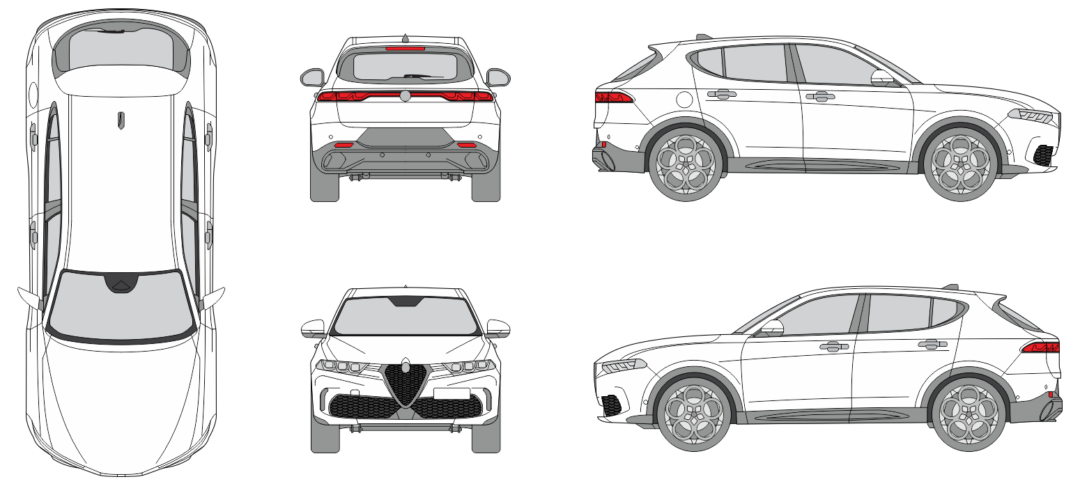 Alfa Romeo Tonale 2022 SUV Template