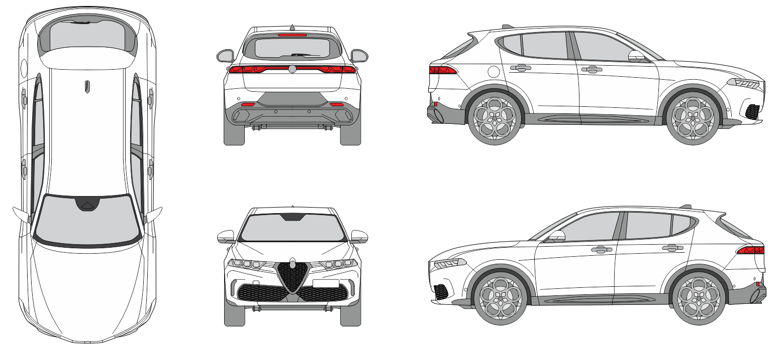 Alfa Romeo Tonale 2022 SUV Template